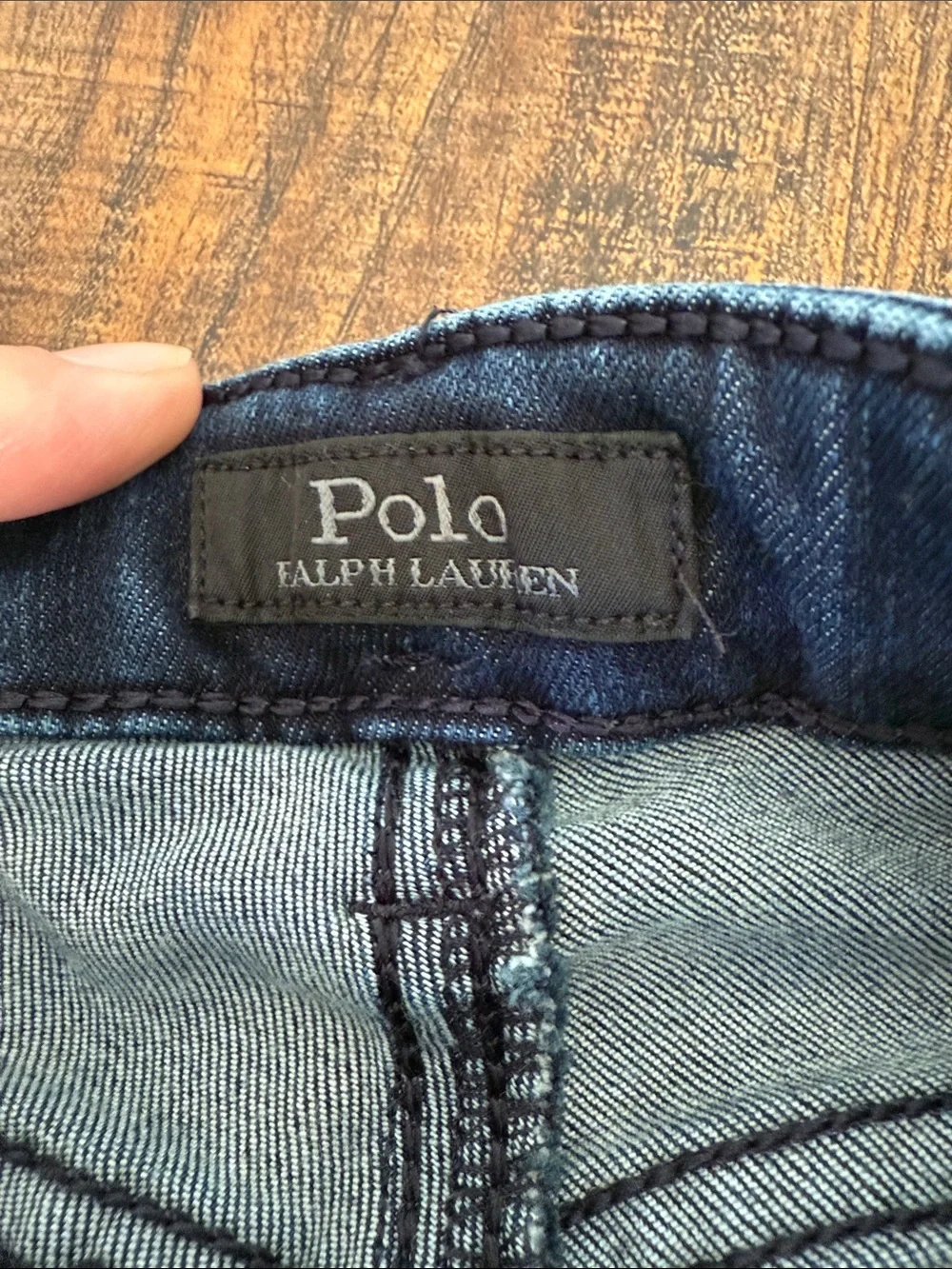 Ralph Lauren Slim Fit Jeans in Dark Blue Denim